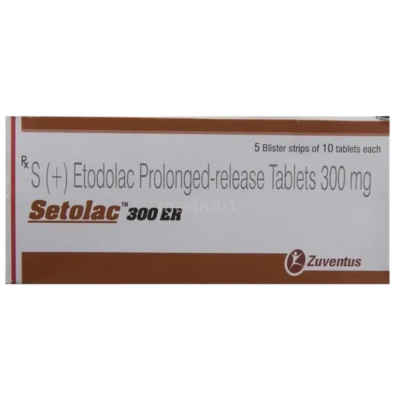 setolac er 300mg tablet 10's